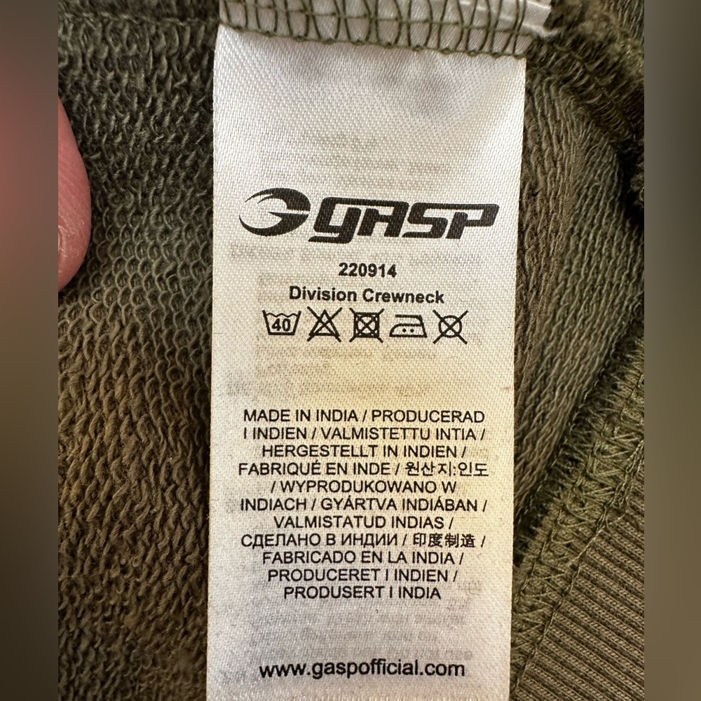 GASP Division Crew Neck Size L - Picture 4 of 4